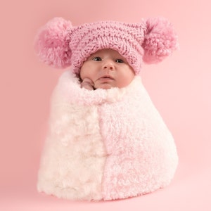 Baby Hat Pattern Knit Pom-Pom Perfection Hat Instant Download Permission Granted to Sell image 1