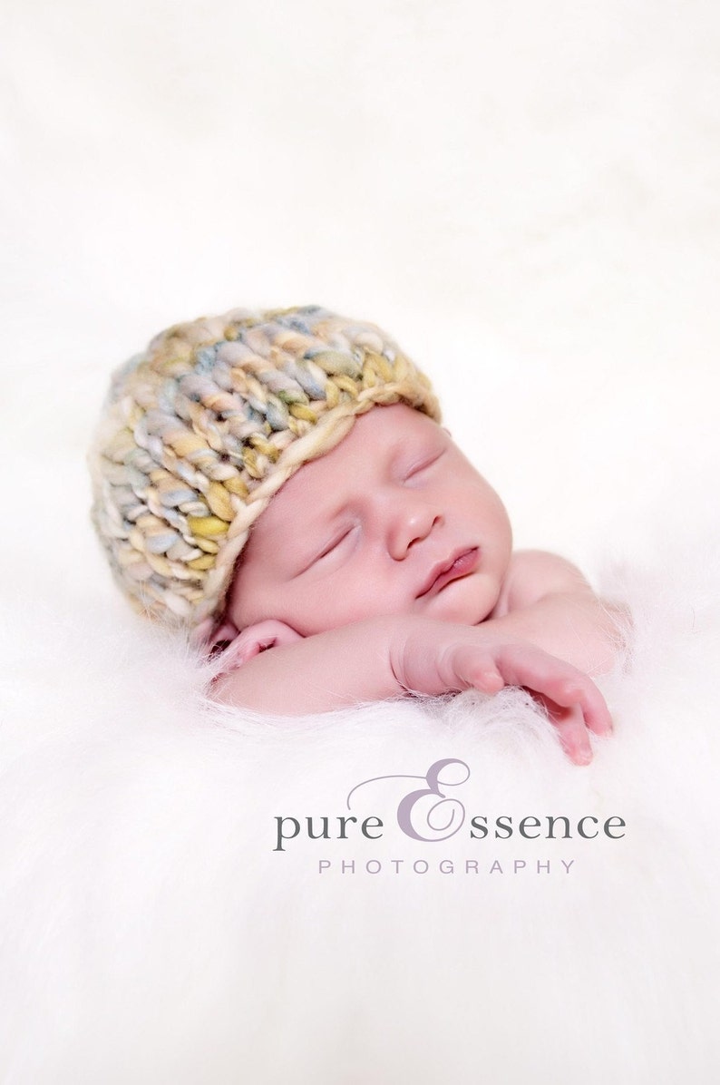Baby Hat Pattern Knit Chunky Elf and Beanie Hat Instant Download PDF image 5