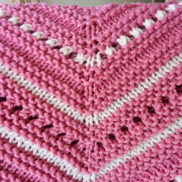 Knit Baby Blanket Pattern - Avery Blanket Pattern - Instant Digital Download PDF