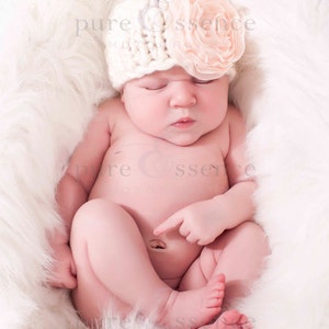 Baby Hat Pattern Knit Chunky Elf and Beanie Hat Instant Download PDF image 1