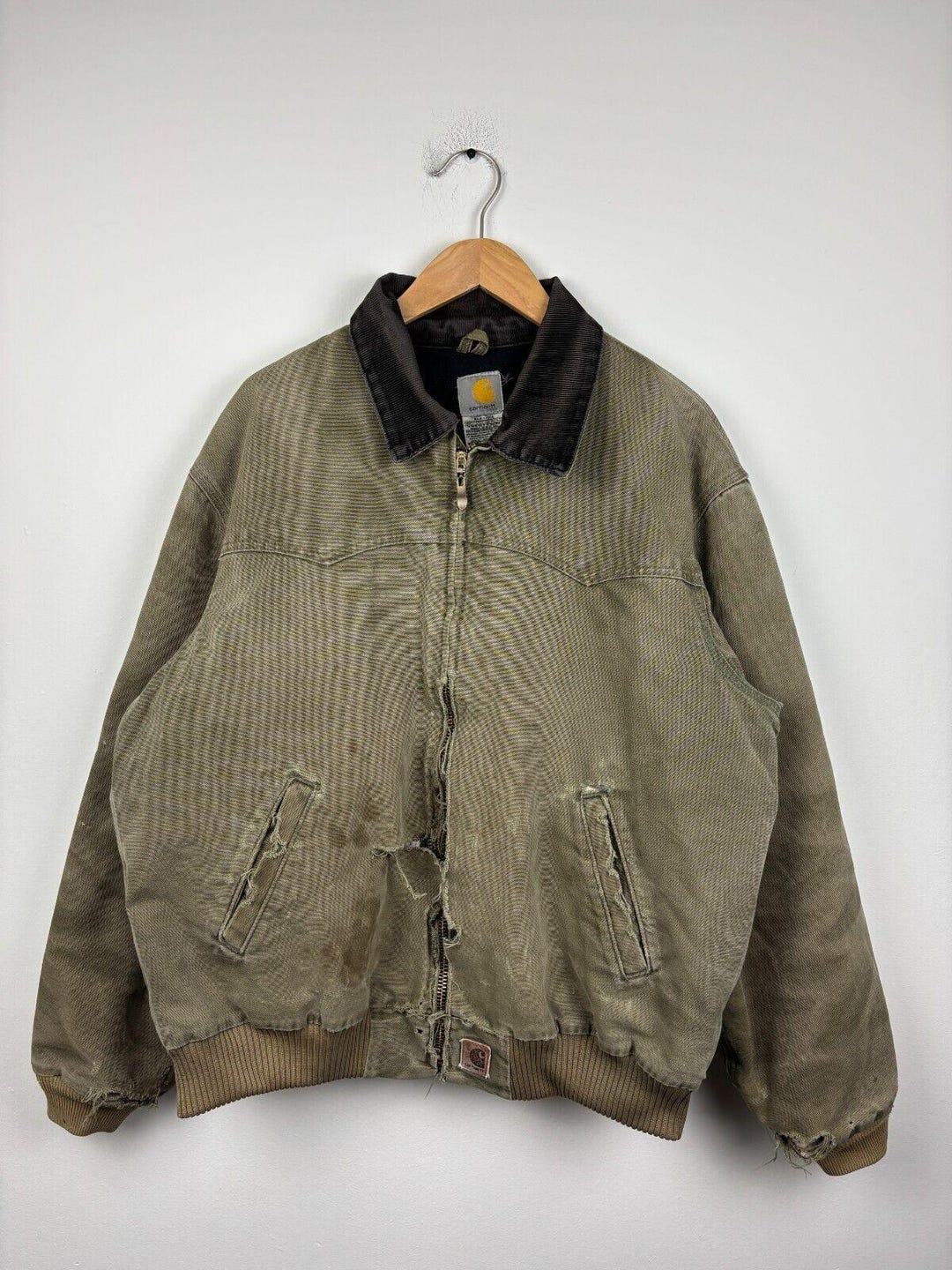 CARHARTT/140cm相当/SANTA FE JACKET Carhartt WIP Santa Fe Alumni Jacket | Black / Scarlet – Page