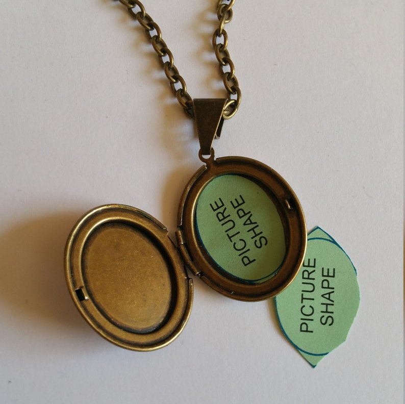 Classic Indigo and White Oval Locket