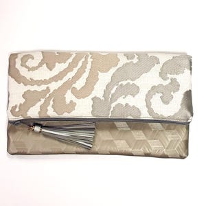 Bolso de mano grande plegable con cremallera