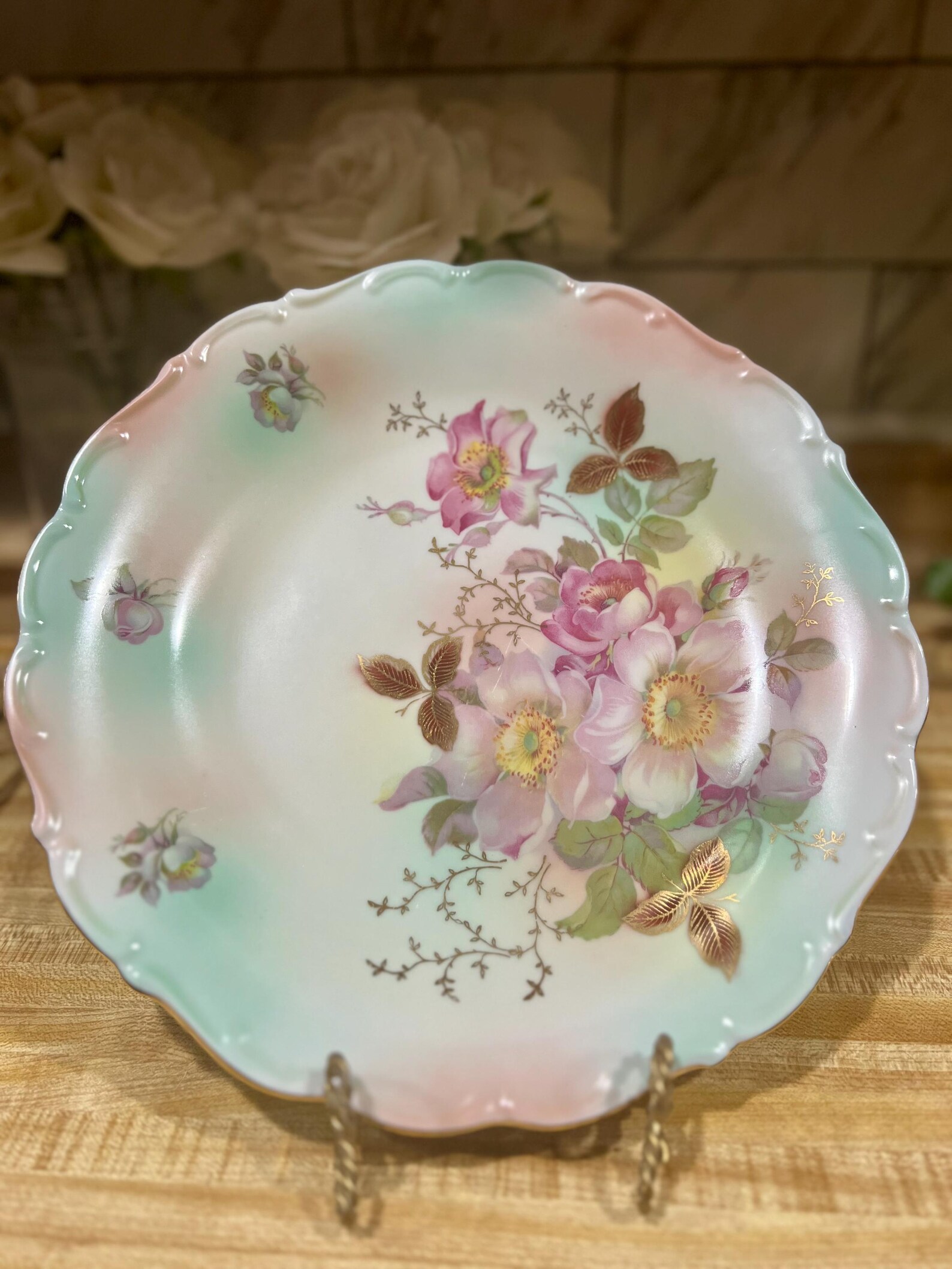 Vintage Bavarian Plate and Bowl Schumann Arzberg Bavaria Porcelain Wild ...