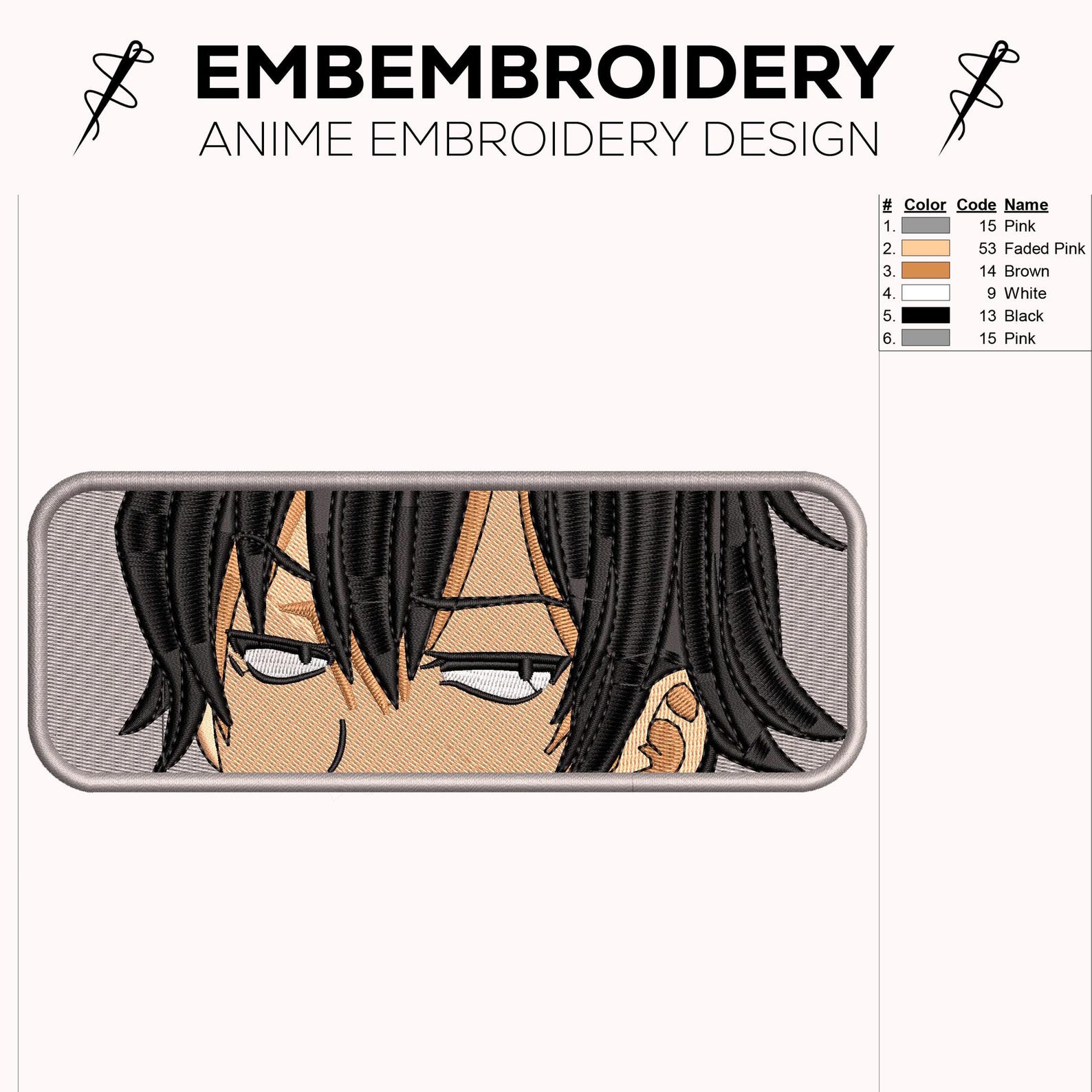 Anime Designs for Embroidery Machines, Anime Embroidery Designs ...