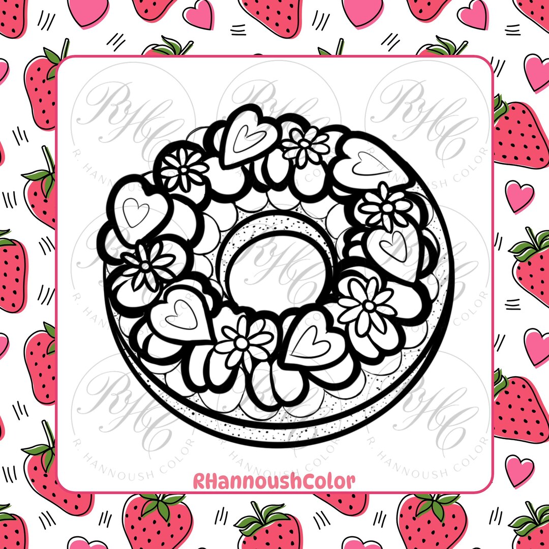Coloring Pages for Adults for Women Printable Sweethearts Sweet Treats ...