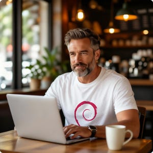 Debian Linux Unisex Jersey Short Sleeve Tee, Computer Programmer Gift, Open Source Software Shirt, IT Geek Clothing, Tech Nerd T-Shirt, Unix