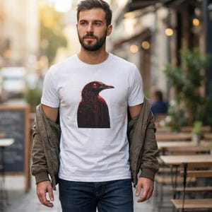 Unisex Tee, Linux Angry Pinguin Shirt, Computer Programmer Gift, IT Geek Tshirt, Funny Penguin Tee, Coding Shirt, Programmer Gift