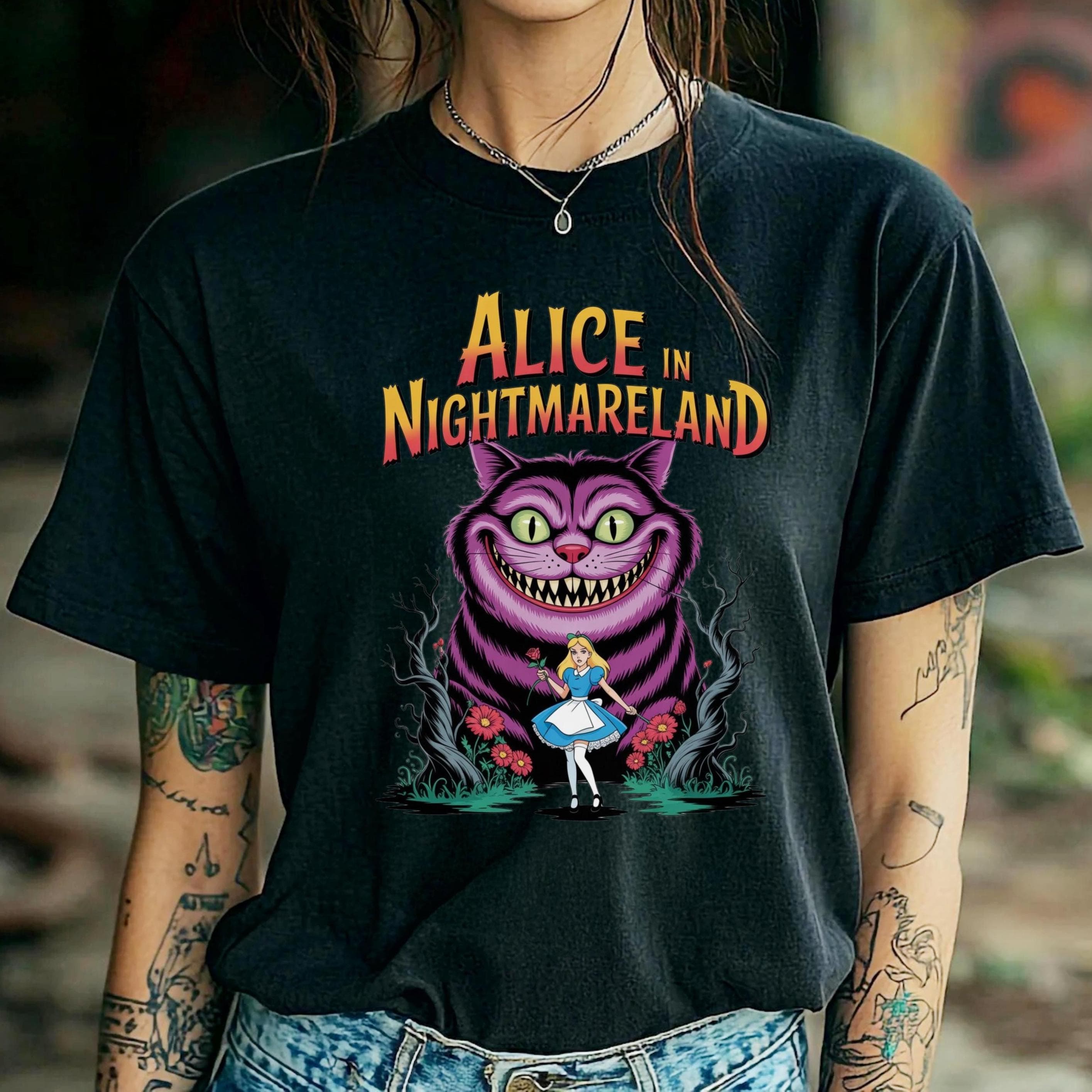 アリス・イン・ナイトメアランドTシャツ – ゴシックアート＆ホラー 