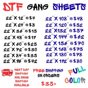 DTF-Sammelblatt, benutzerdefinierte Transfers, direkt auf Filmdruck, Wärmetransferpapier, Aufbügeln DTF-Transfers, benutzerdefinierte Druckfolie, DTF-Druck