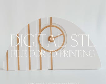 Modern Clock STL File, Clock STL File With License, Modern Home Decor, Digital File Modern Clock, Minimalist Clock 3D Printable STL File