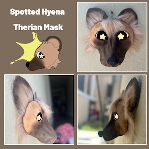Spotted Hyena - Hyena Therian mask.- Check description for extra info!!