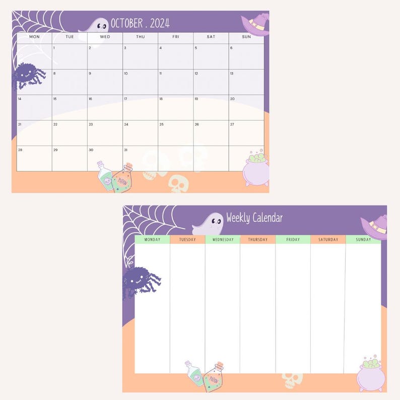 Printable Kids Calendar, Toddler Monthly Chart, Kids Weekly Calendar ...