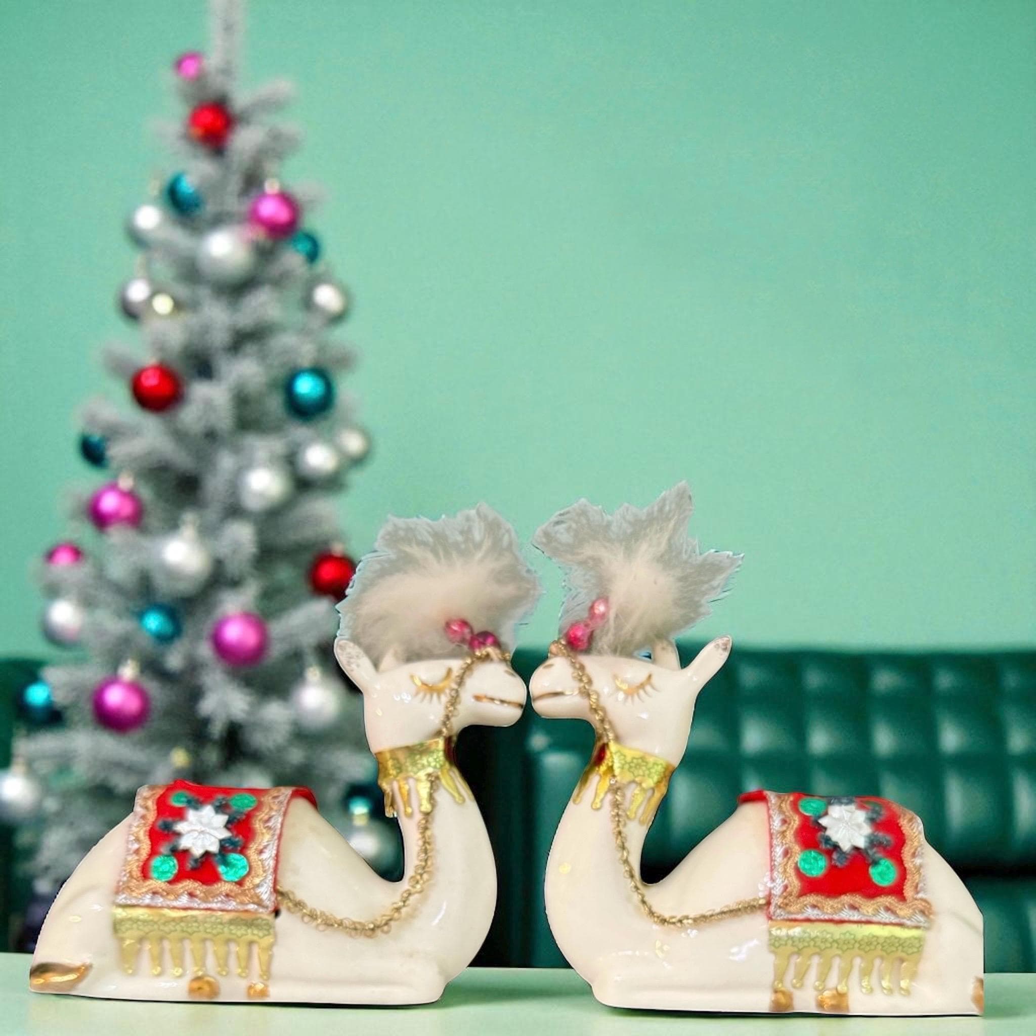 Vintage Holt Howard Christmas Camel Candleholders MCM Japan - Etsy