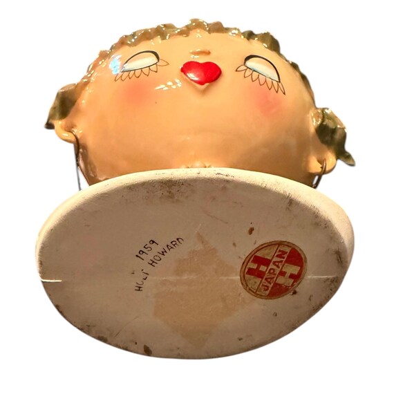 Vintage 1959 Holt Howard My Fair Lady Christmas Head Vase