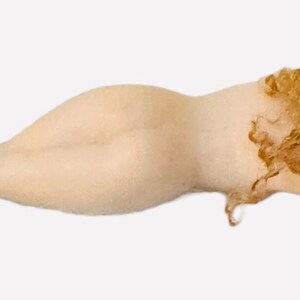 Vintage Antique Bisque German signed Bathing Beauty Mohair Wig Hair Nude image 9