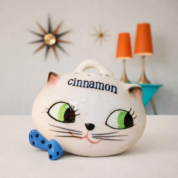 猫さん Vintage Holt Howard Cozy Kitten Cinnamon Spice Shaker 1959 Japan