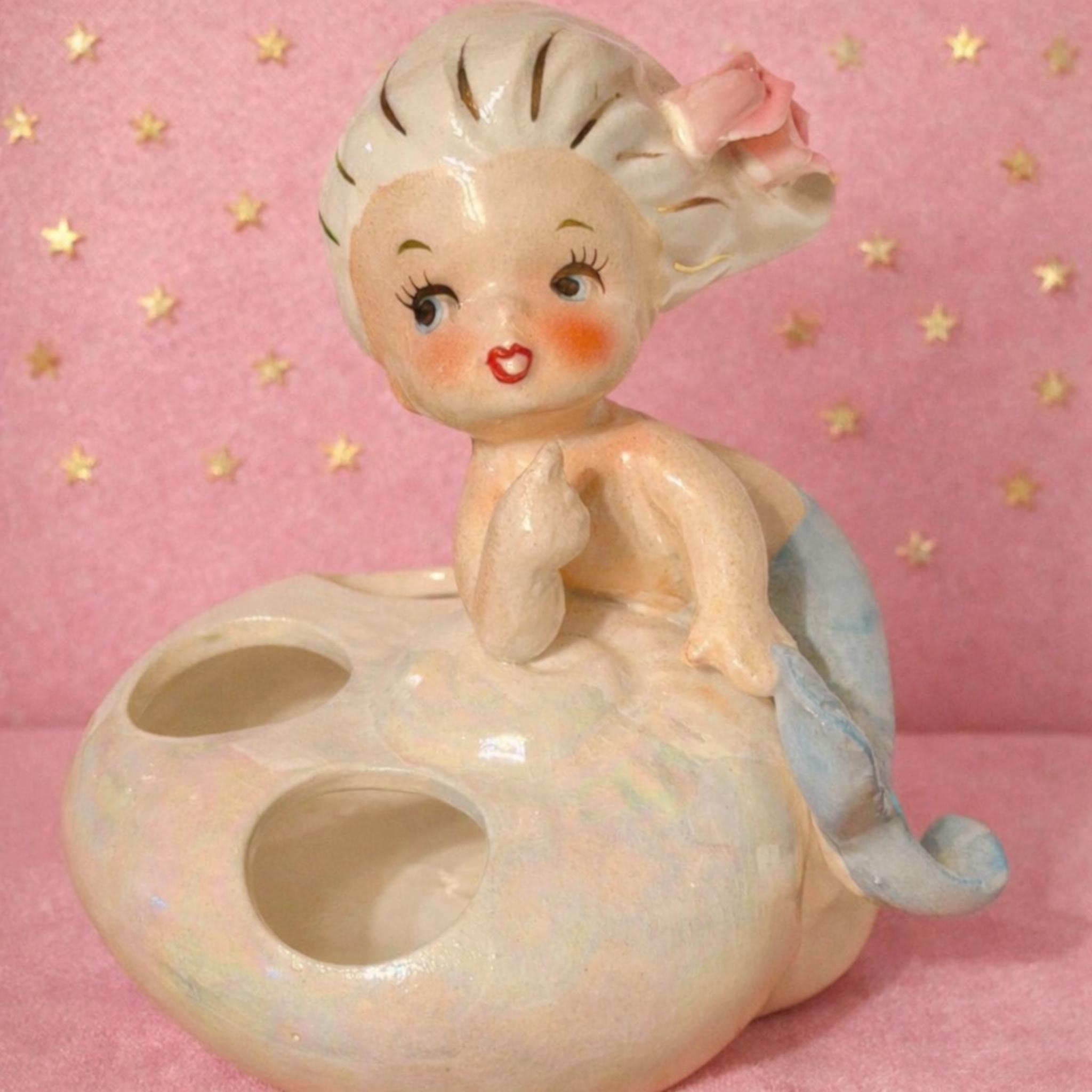 Vintage Norcrest Mermaid Lipstick Holder Lefton 1950s MCM Japan - Etsy
