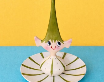 Vintage 1959 Holt Howard Pixieware Hors D’Oeuvre Appetizer Dish MCM Japan Kitsch