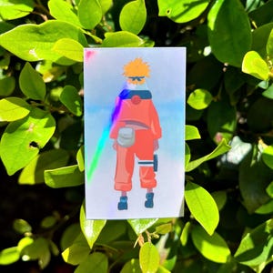 Holographischer Dream Ninja Sticker, Anime Aufkleber für Laptop und Wasserflasche