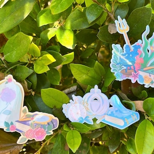 Princess Story Book Sticker, Princess Inspired Stickers, Waterproof Stickers