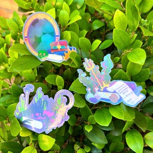 Holographic Villain Storybook Sticker: Ursula, Evil Queen, Maleficent
