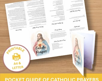 Catholic Prayer Printable Booklet Download Mini Devotional Resource Divine Mercy Guide Rosary Mystery Morning Offering Bedtime Spiritual