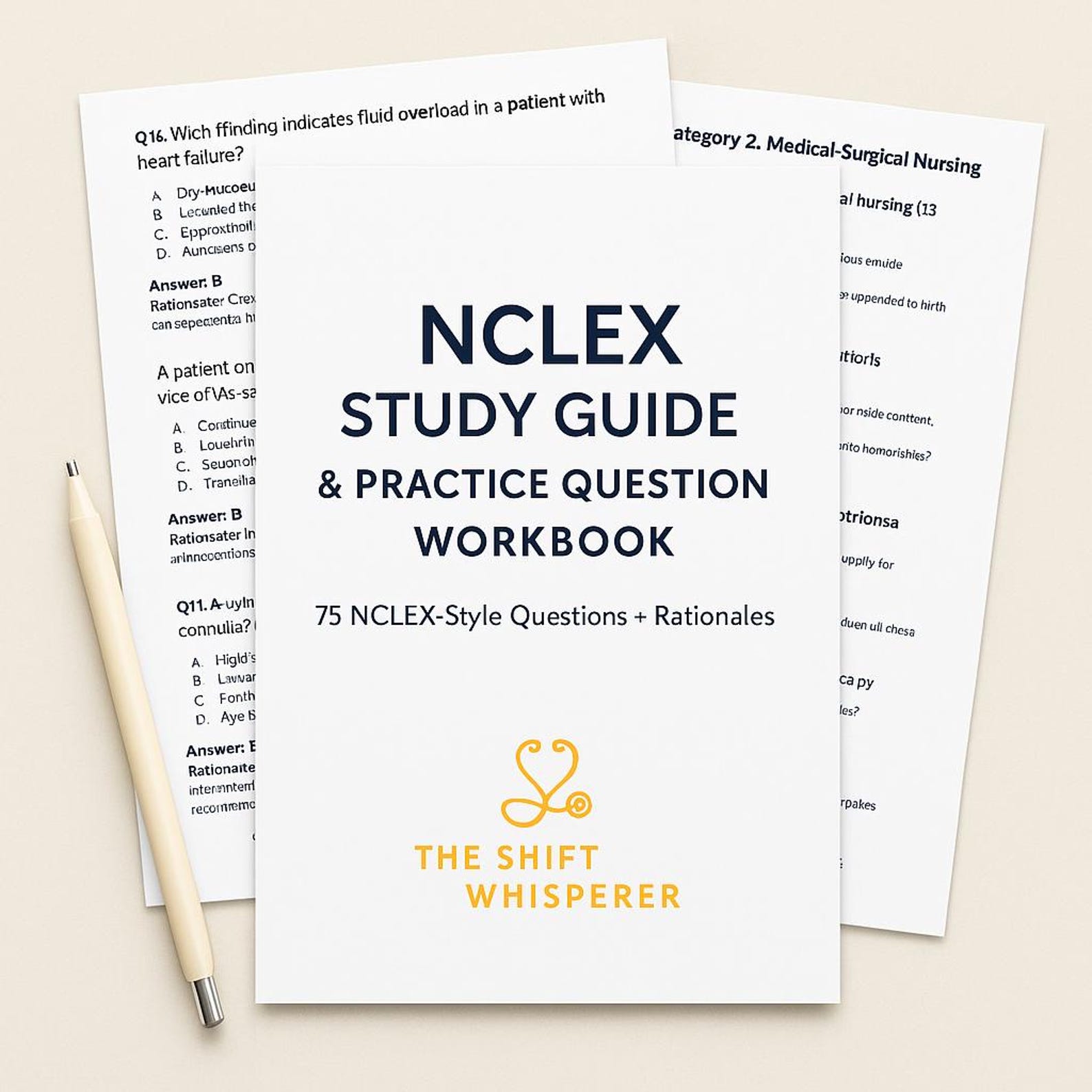 Practice Choice NCLEX Study Guide: 90 Practice Questions & Rationales (digital Download ...