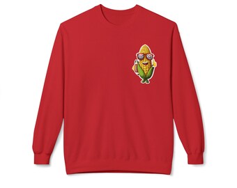Corn Sweatshirt, Unisex Sweatshirt, Fleece Crewneck, College Team Apparel, Sports Fan Gift, Game Day Fashion, Cozy Winter