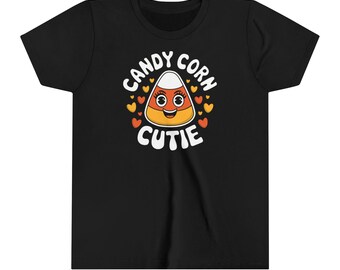 Candy Corn-jeugd-T-shirt, Halloween-shirt, leuk Candy Corn-T-shirt, Halloween-kostuum voor kinderen, Candy Corn Lover-cadeau
