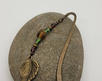 Bronze leaf bookmark