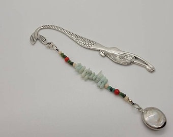 Mermaid & mother of pearl bookmark