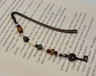 Bronze key bookmark