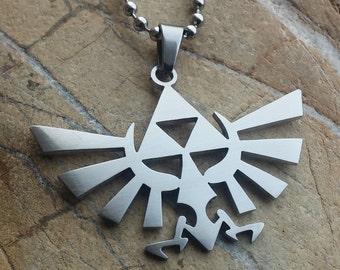 Legend of Zelda Stainless Steel Pendant Necklace - Gamer Jewelry (US Duty Paid)