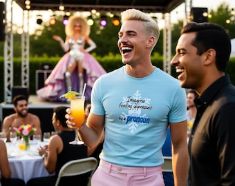 LGBTQ+ Pride T-Shirt: Pronoun Oppression Protest Tee