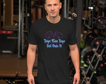 Boys Kiss Boys Pride T-Shirt: LGBTQ+ Equality Tee