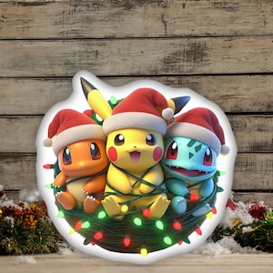 Almohada navideña de Pokémon: celebra las fiestas con tu Pokémon favorito