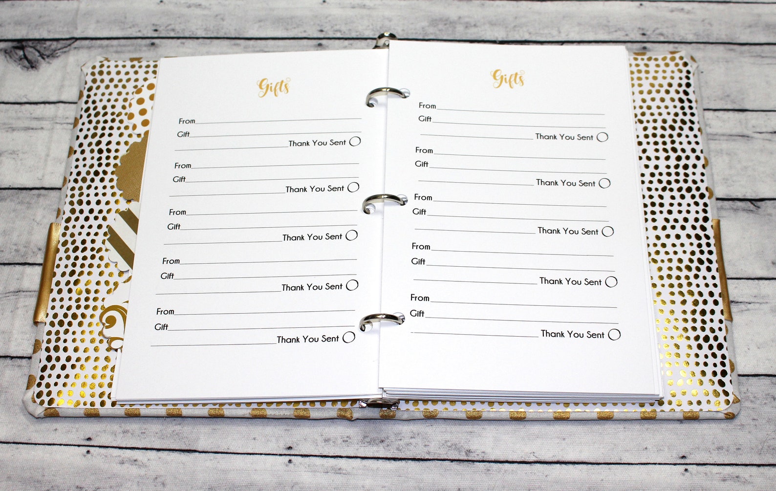 Gift Log Gift Recording Book Bridal Shower Gift Recording Etsy
