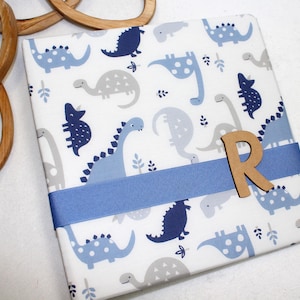 Baby Memory Book, Baby Book Boy, Dinosaur Baby Book, Baby Scrapbook Album, Baby Book, Baby Shower Gift, Monthly Milestones, Personalized