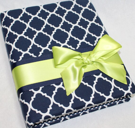 Guest Book Baby Shower Guest Book Navy Blue And Lime Baby Etsy