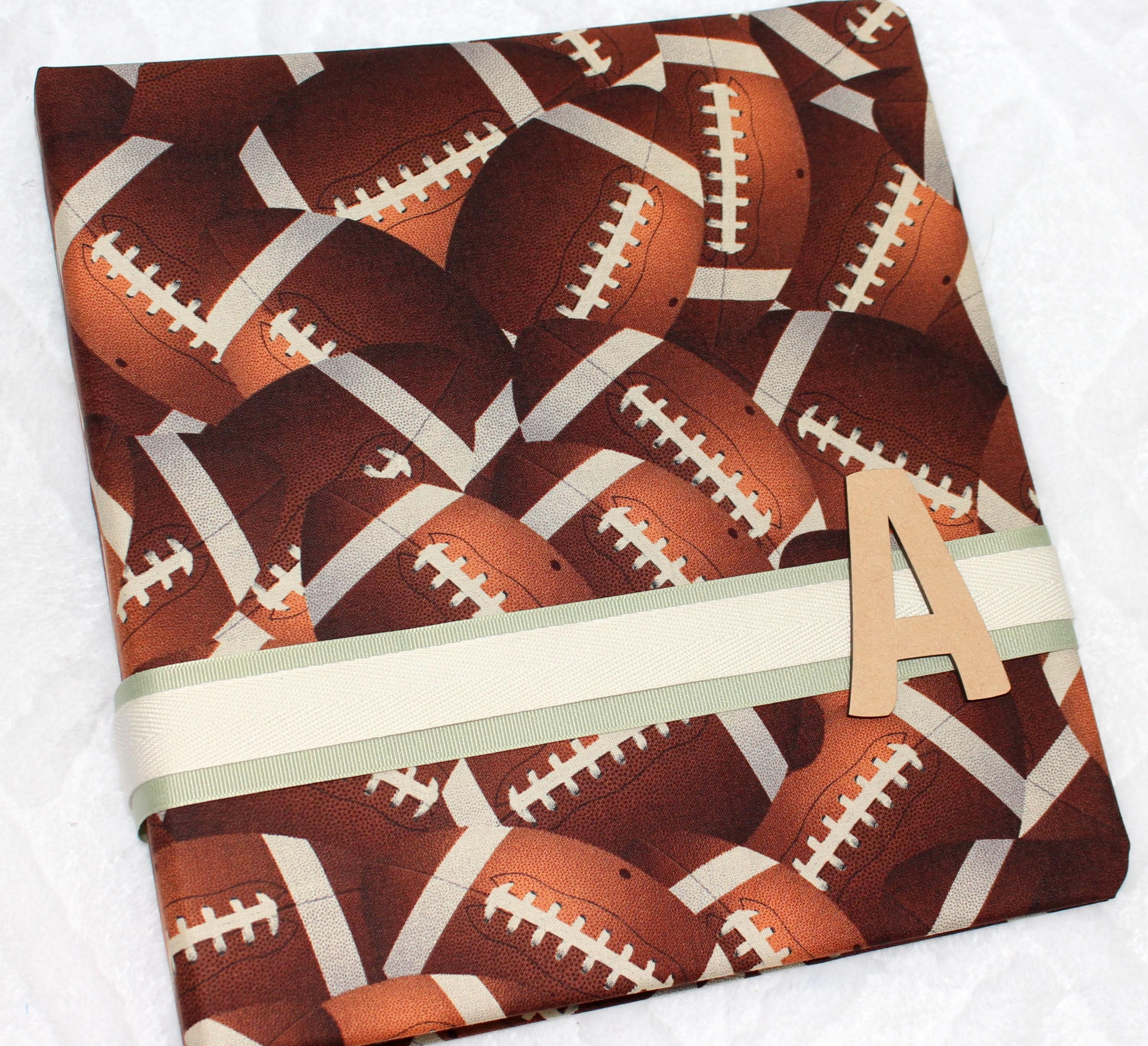 Baby Memory Book, Baby Book Boy, Football Baby Book, Personalized Baby Book Journal, Baby Shower, Vintage Football Nursery Decor, First Year