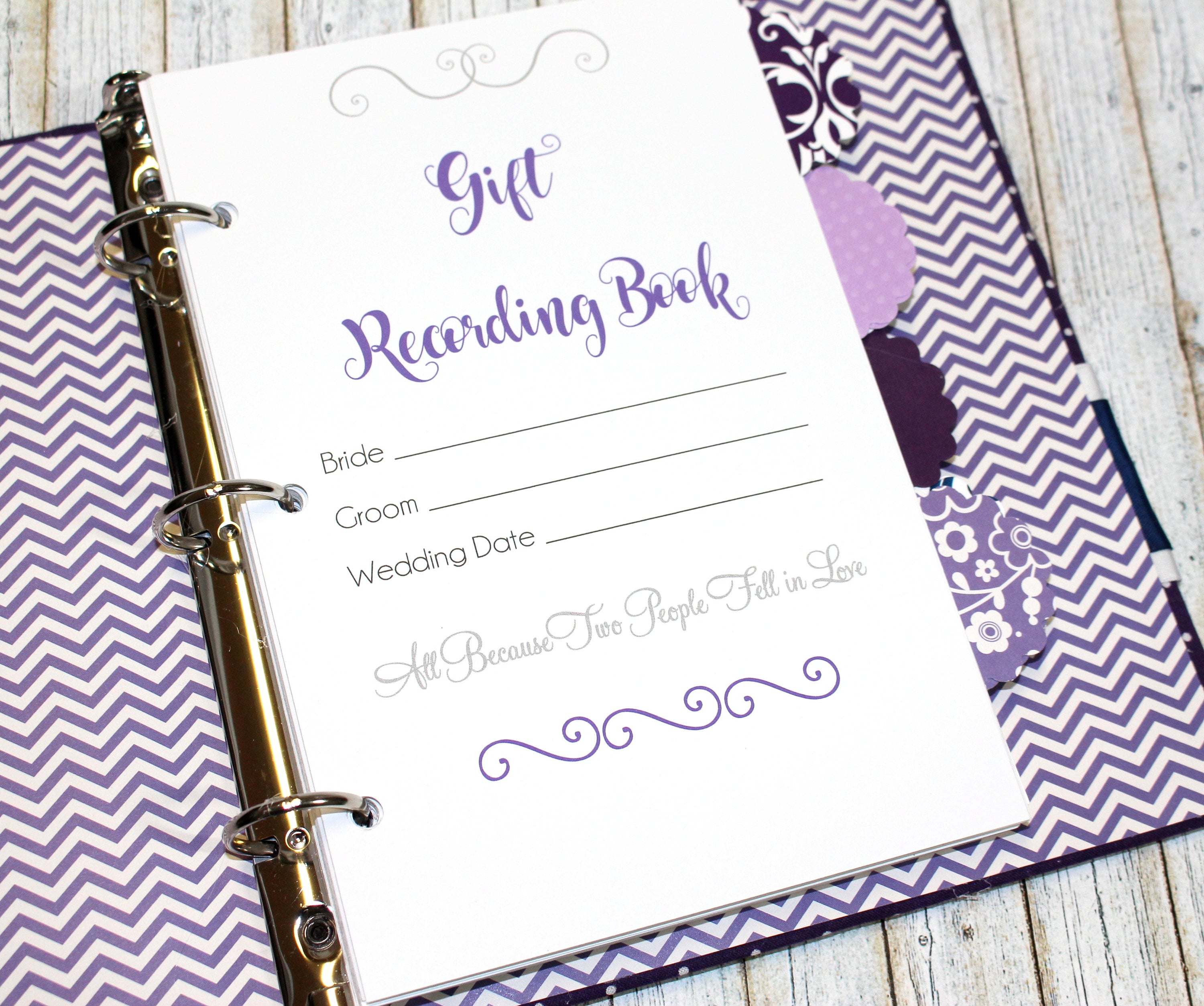 Gift Recording Book Gift Log Bridal Shower Book Wedding Etsy