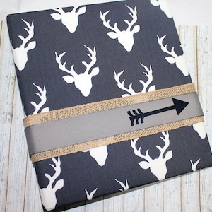 Baby Memory Book, Baby Book Boy, Babys First Year, Baby Boy Book, Baby Scrapbook, Rustic Baby Book, Navy Buck, Baby Photos, Personalized