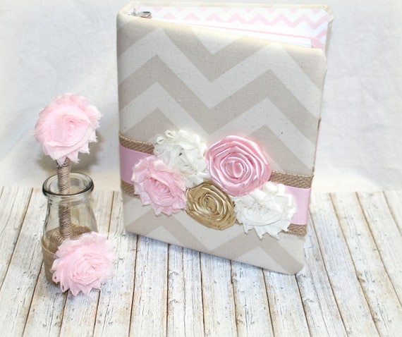 Baby Shower Guest Book Light Pink Guest Book Pink And Gold Baby