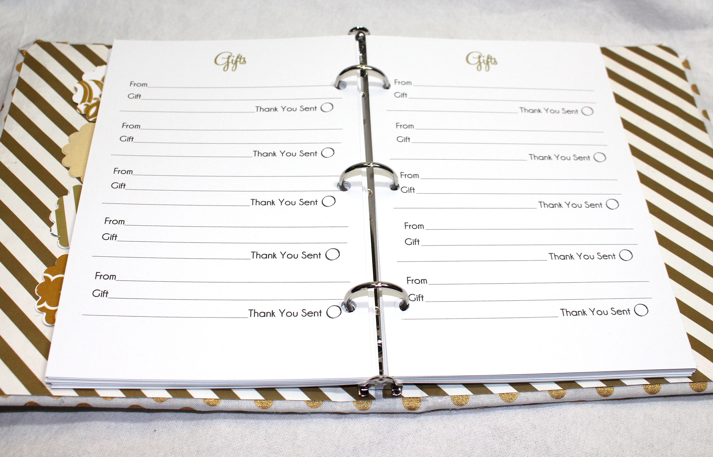 Gift Log Gift Recording Book Bridal Shower Gift Recording Etsy