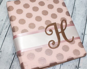 Bridal Shower Guest Book and Gift Log, Rose Gold, Blush Pink Shower ideas, Advice for the bride, sign in book, Personalized Guest Book