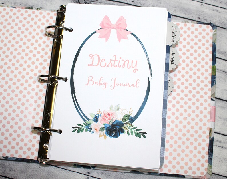 Baby Journal Baby Memory Book Baby Girl Book Baby Blush and Etsy
