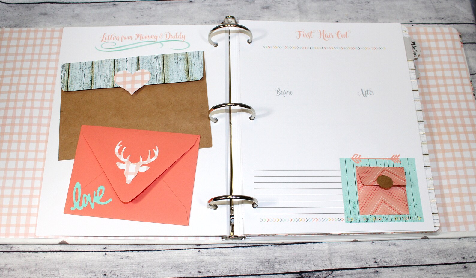 Baby Memory Book Baby Book Girl Boho Baby Book Feathers - Etsy