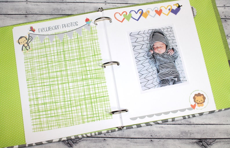 Baby Memory Book Baby Book First Year Personalized Baby Etsy