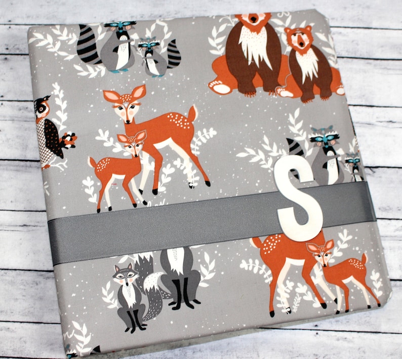 Baby Memory Book Baby Book Boy Forest Friends Baby Book Etsy